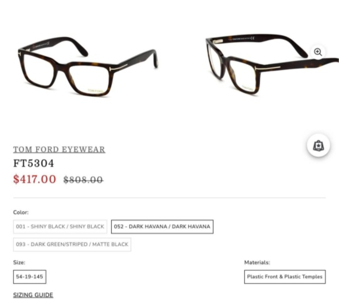 Tom Ford TF5304 Eyeglasses - Dark Havana - photo 4
