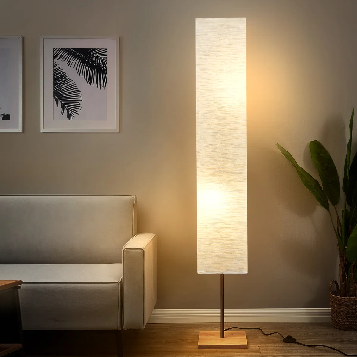 set of 2 Lantern Floor Lamps - 65 "