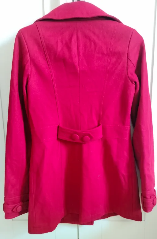 Hydraulic Red Wool Blend Coat - Size S image indicator(2)
