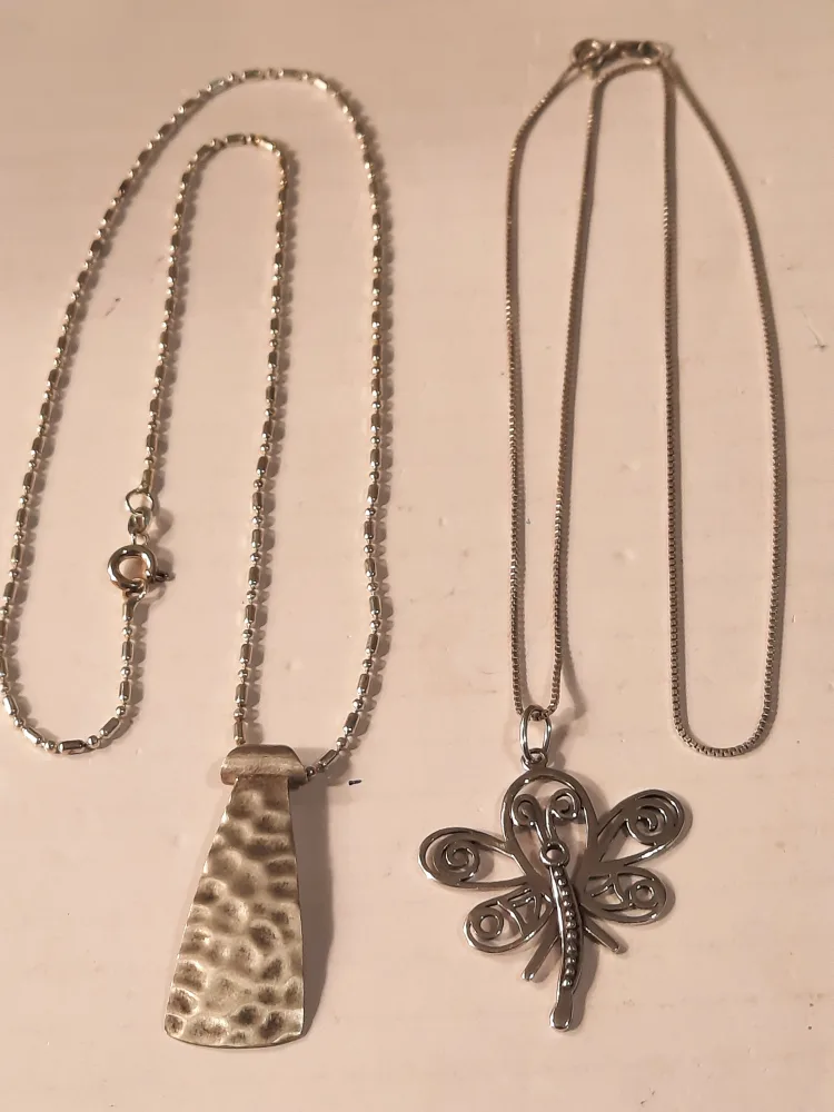 Two Sterling Silver Pendantsone is Silpada image indicator(8)