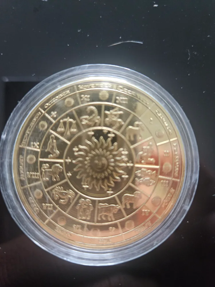 Zodiac Sagittarius Gold Plated Coin image indicator(2)