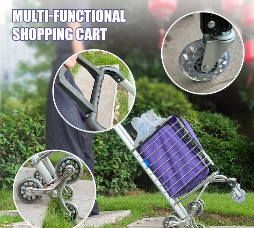 Multi-Functional Shopping Cart with 8 Wheels - photo 2