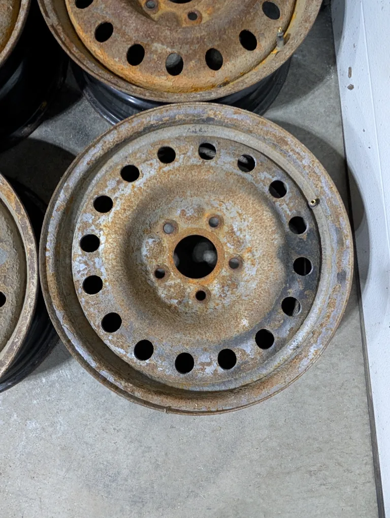 (4)-17 Inch Steel Rims 5x127 Off Dodge Grand Caravan 5x127 image indicator(2)