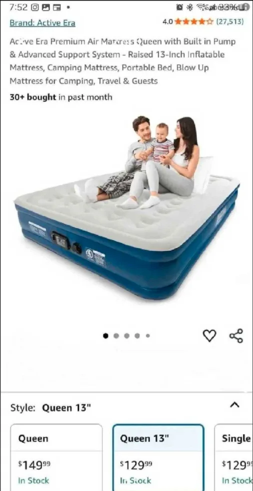 Active Era Premium Air Mattress