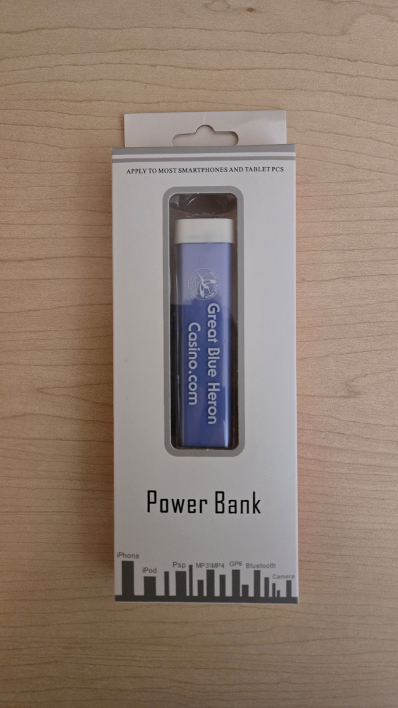 Great Blue Heron Casino Power Bank - New in Box