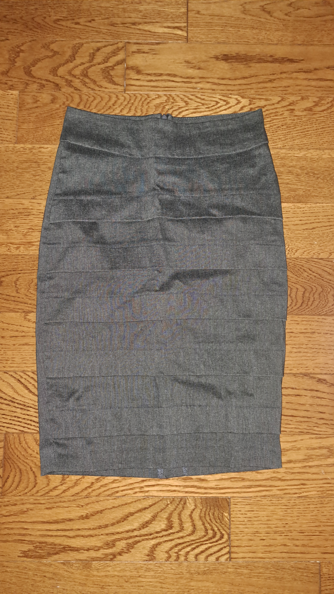Grey Pencil Skirt