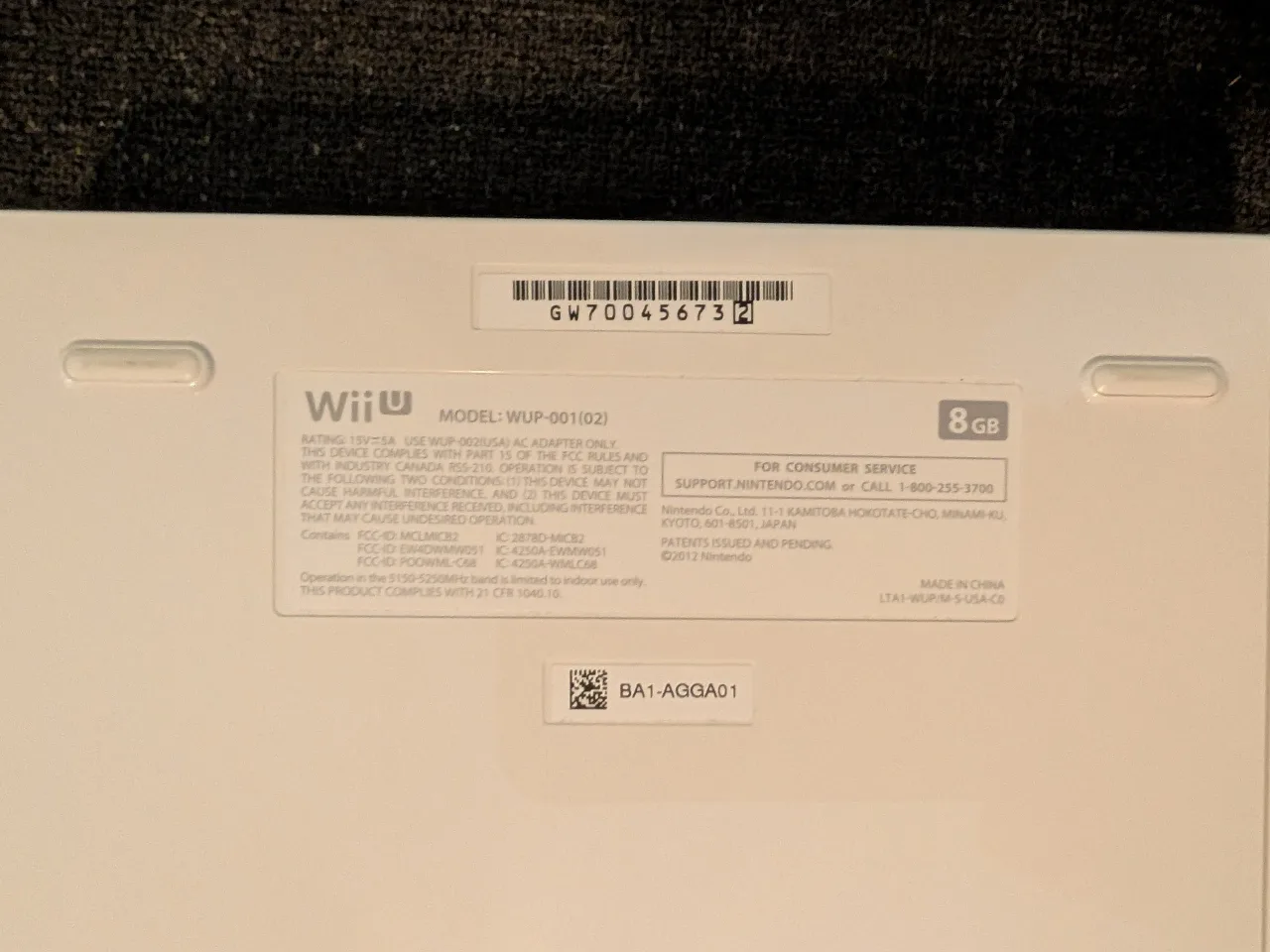 Nintendo Wii U Basic Set 8GB White image indicator(4)