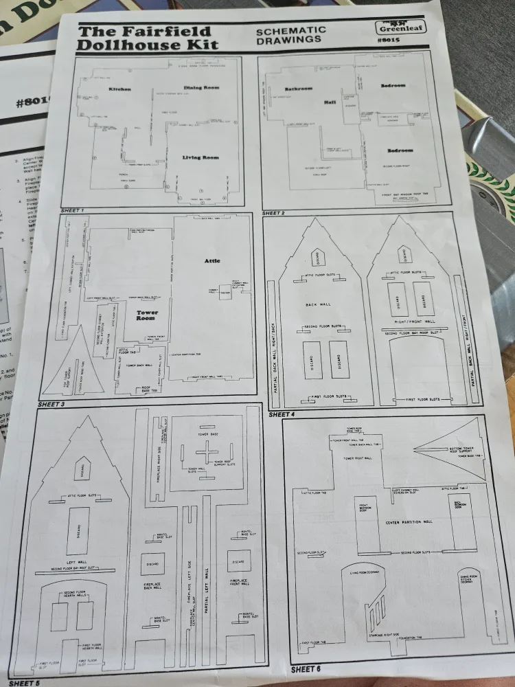 The Fairfield Wooden Dollhouse Kit image indicator(9)