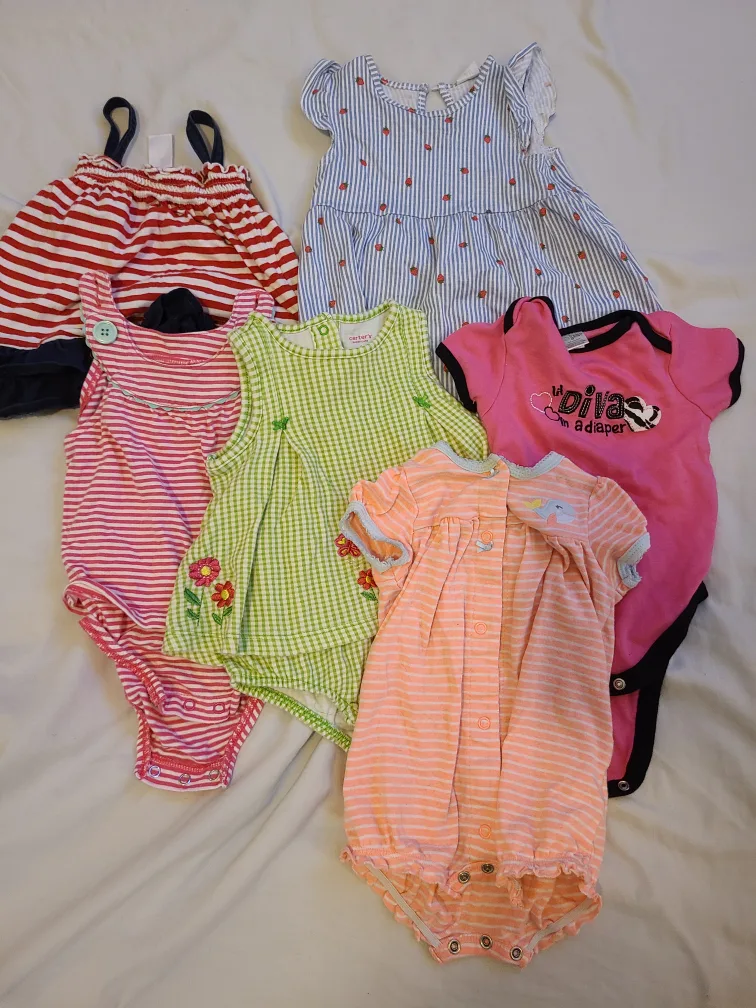 lot of 6 month baby girl summer clothes thumbnail