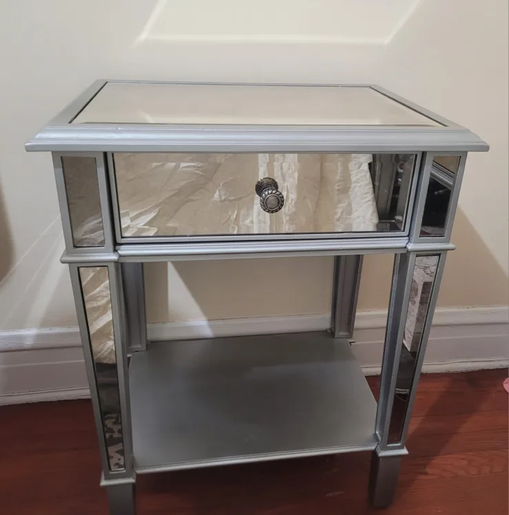 Pier 1 Imports Mirrored Nightstand, Side table , end table