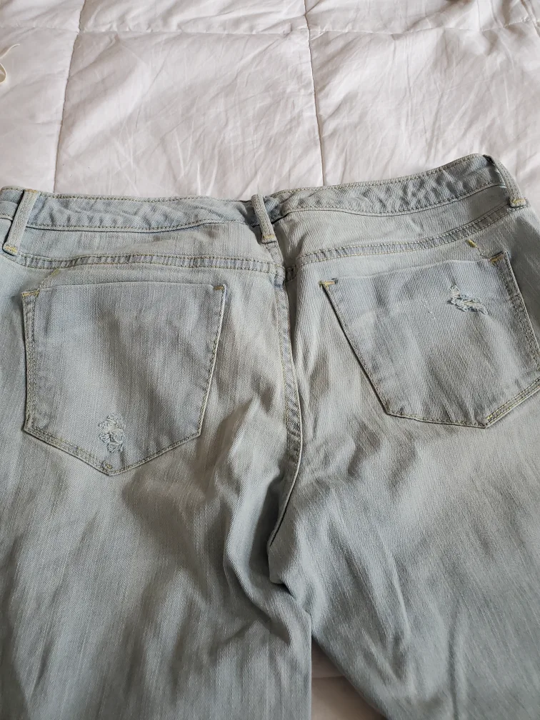 Mossimo Denim Mid-Rise Leggings Size 12 image indicator(3)