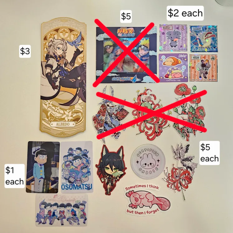Variety Anime merch really cheap!! image indicator(4)