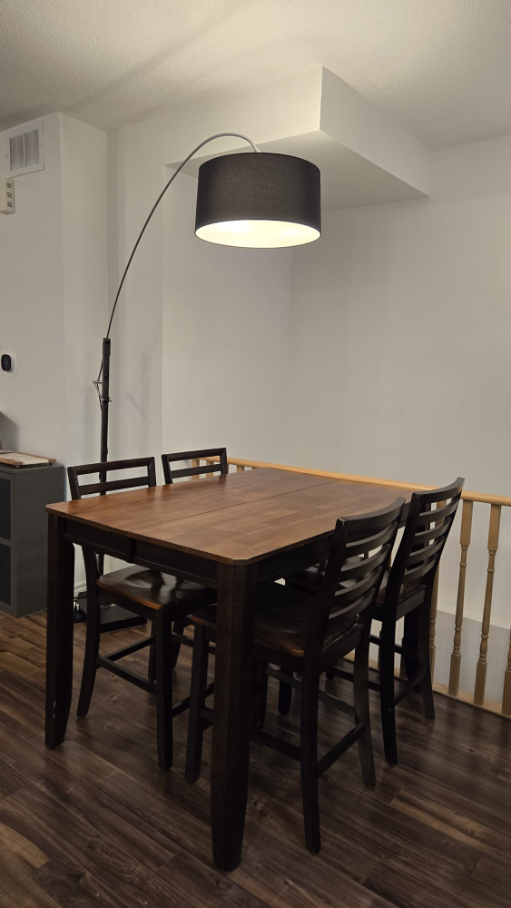 Solid Wood Dining Table & Chairs - Counter-Height