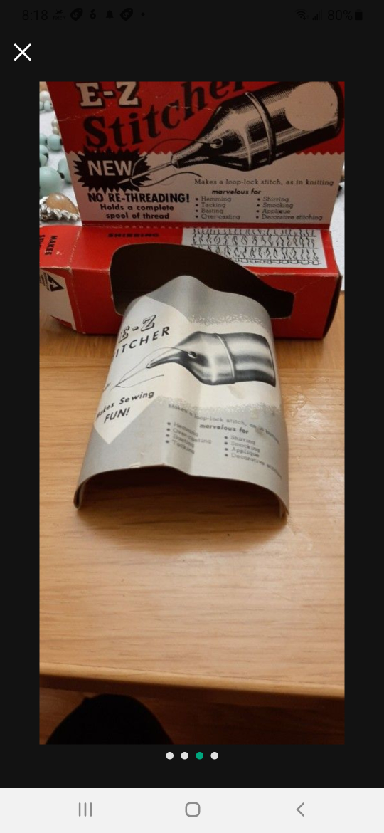 Vintage E-Z Stitcher with Box- 1953 - photo 3