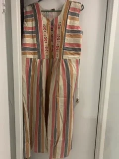 Striped Sleeveless Dress thumbnail