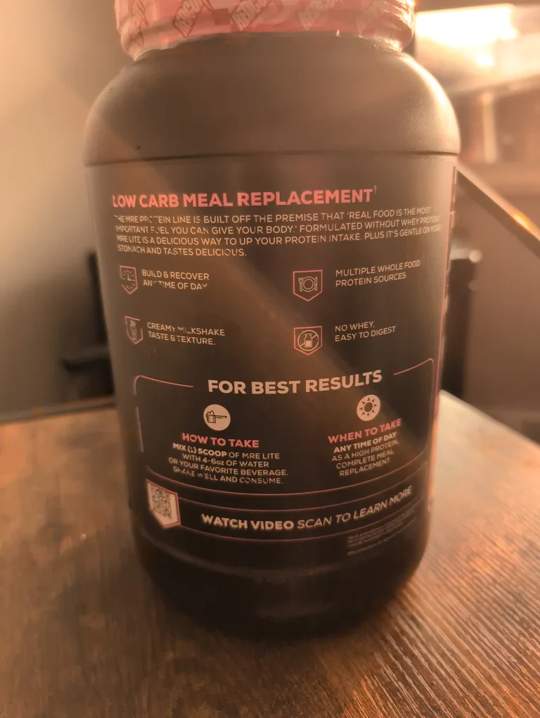 Redcon1 MRE Lite Whole Food Protein - Strawberry Shortcake image indicator(2)