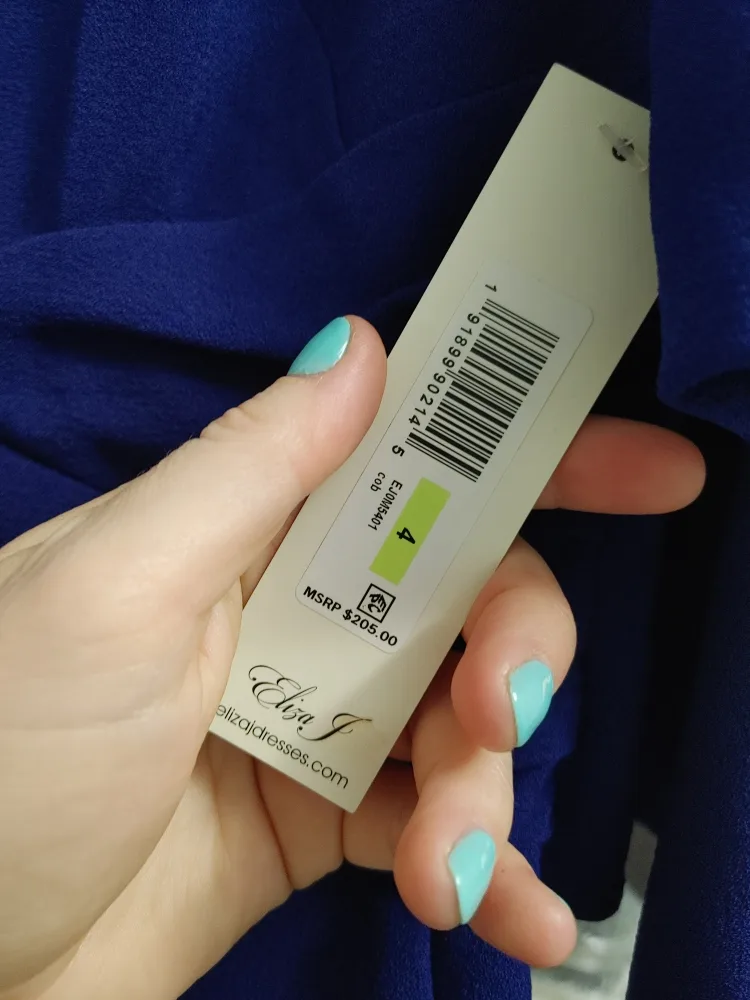 Eliza J Blue Jumpsuit - Size 4 image indicator(3)