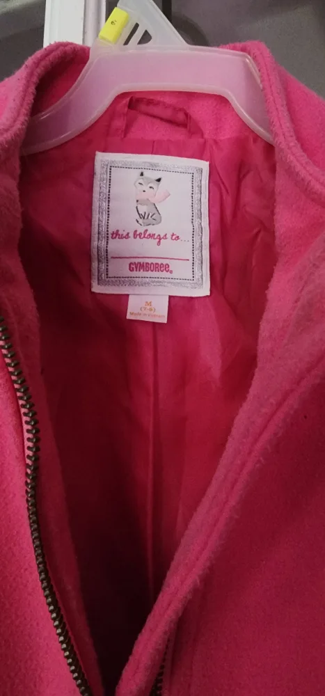 Gymboree Pink Fleece Jacket, Size M (7-8) image indicator(3)