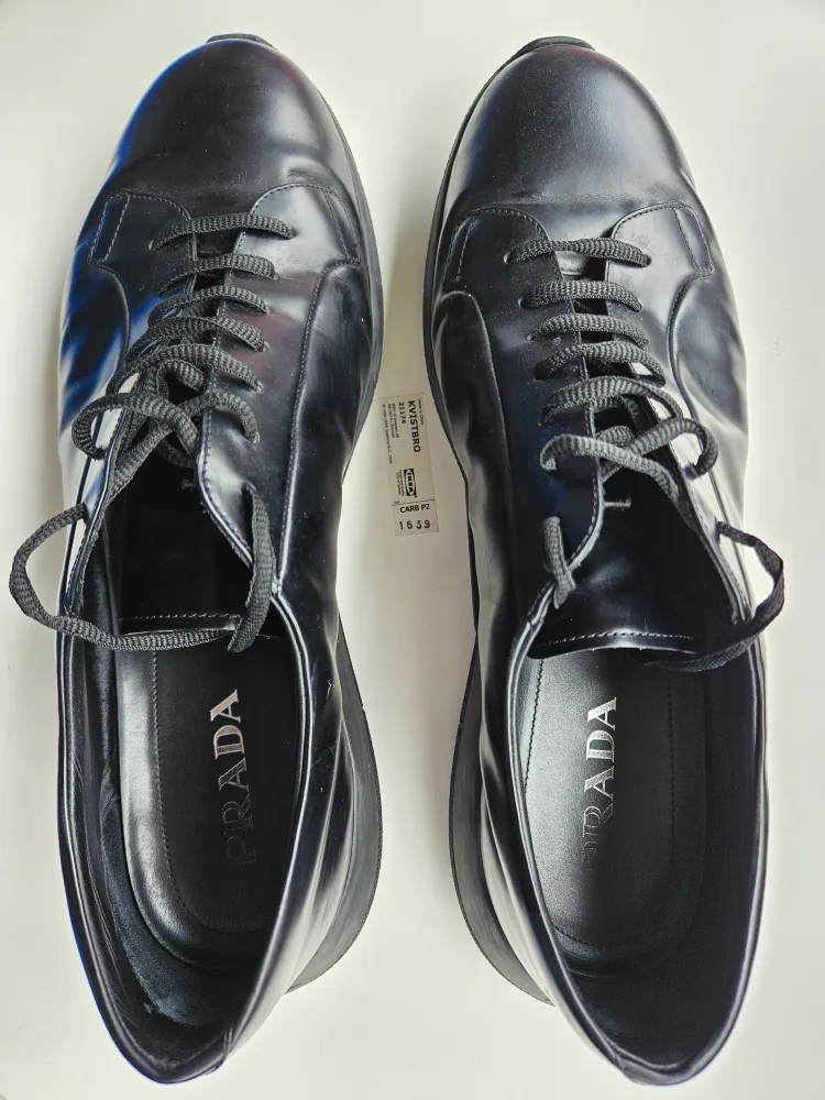 Prada Black Leather Sneakers image indicator(4)