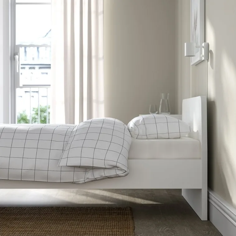 IKEA ASKVALL Bed Frame, White, Twin | Disassembled thumbnail