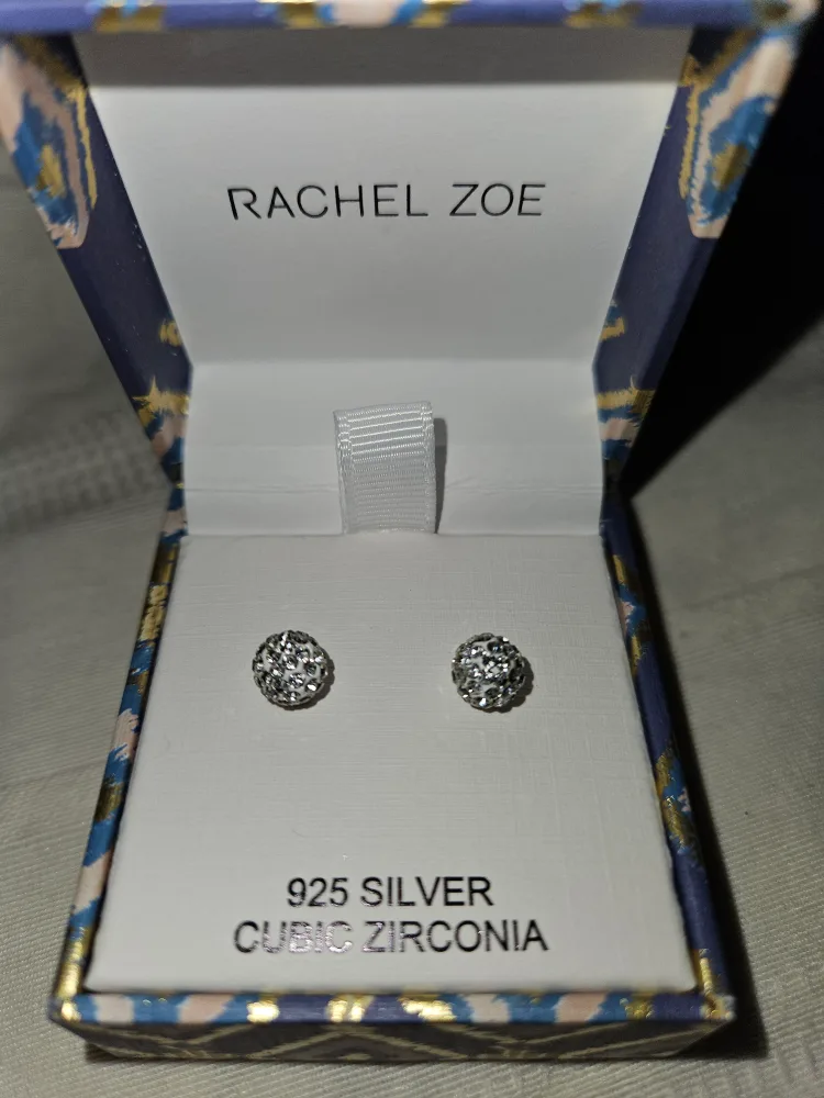 Silver Cubic Zirconia Earrings thumbnail