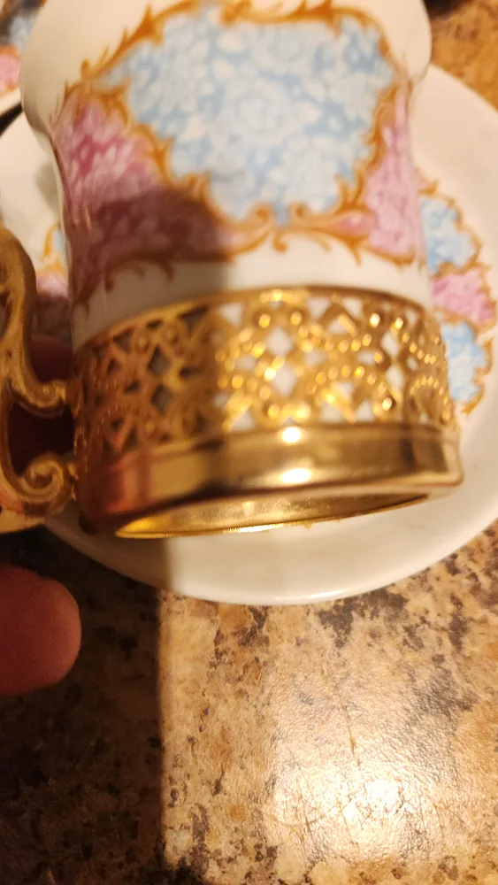 Turkish Coffee Cups & Saucers, Set of 4 thumbnail