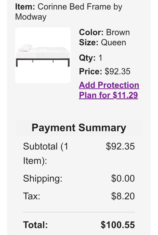 Modway Corinne Queen Bed Frame - Brown - photo 4