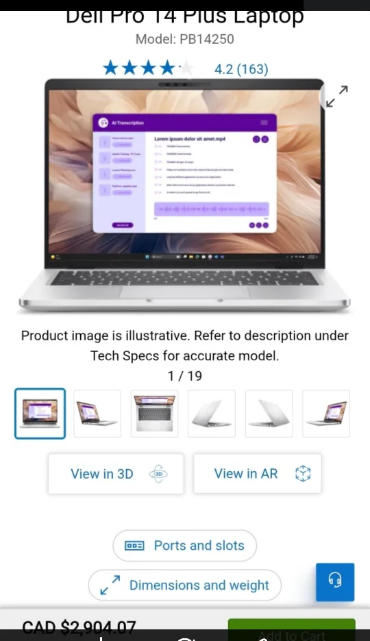 New Dell Pro 14 Plus i7 32Gb Ram + 512 Gb SSD+ 3years warranty image indicator(4)