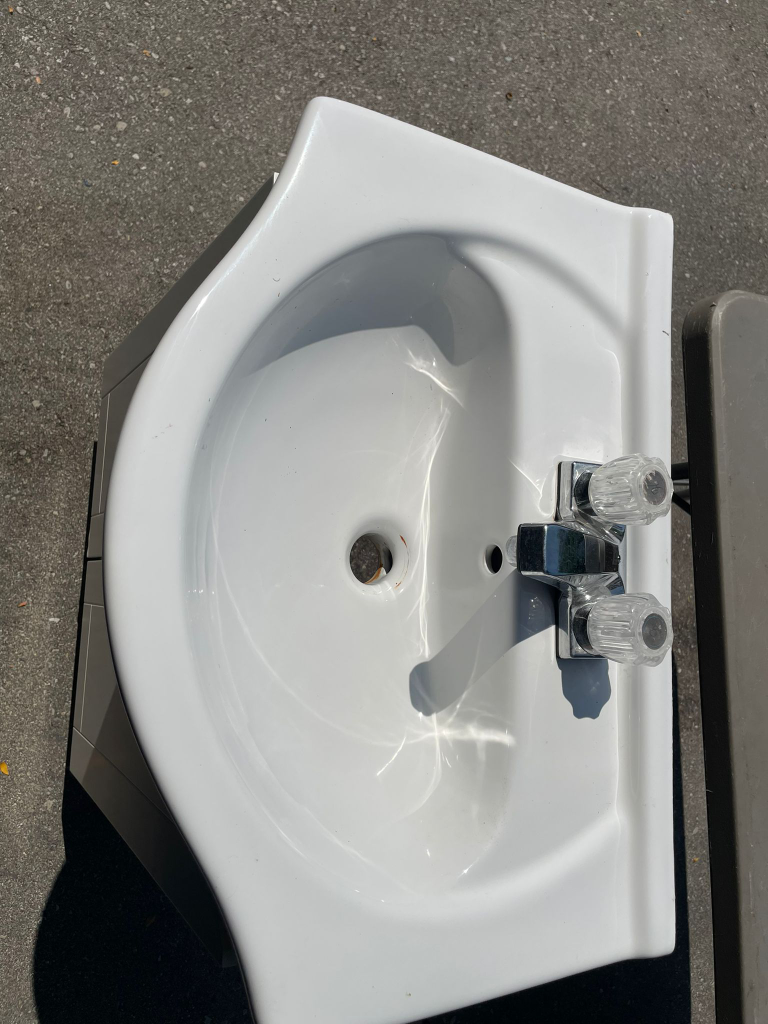 Bathroom Vanity Sink - White - photo 3