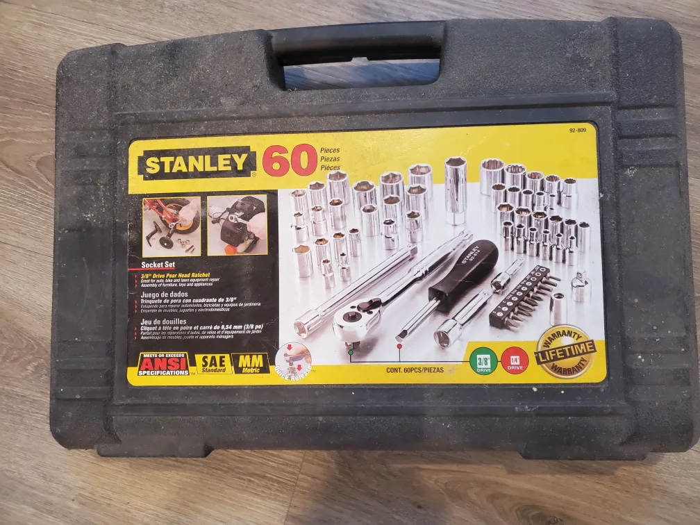Stanley 60 piece socket tool set thumbnail