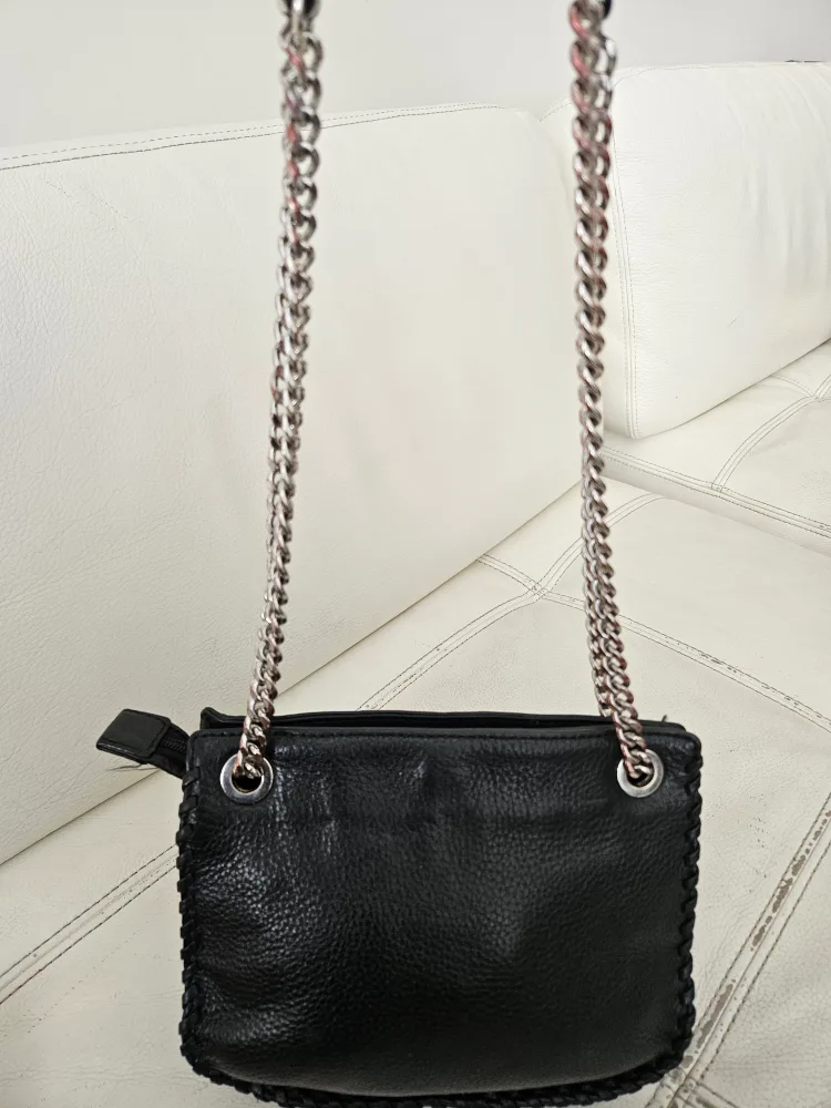 Michael Kors Black Leather Crossbody – Chain Strap thumbnail