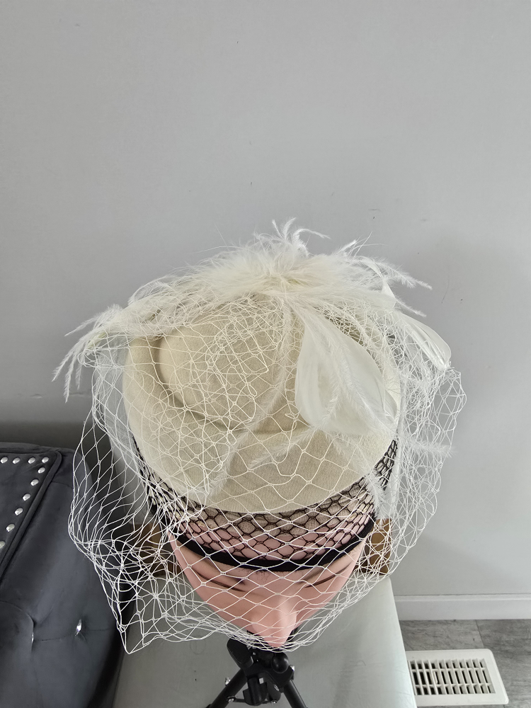 Fascinator Hat - Cream - photo 2