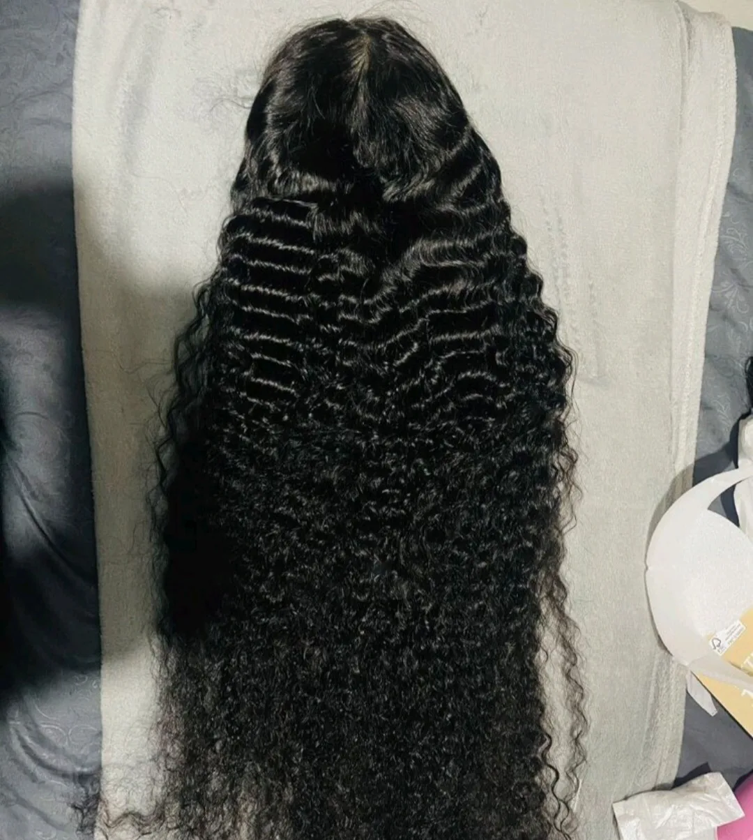 Curly Black Wig image indicator(3)