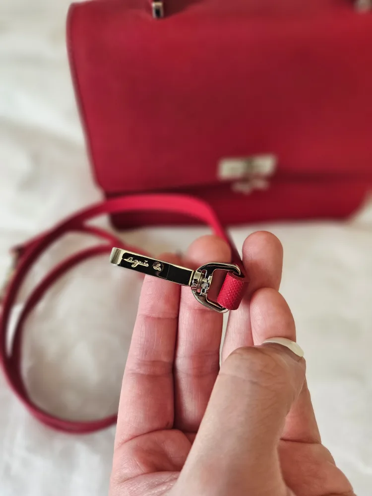 Agnès b. Red Leather Handbag image indicator(6)