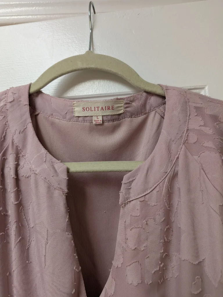 Solitaire Dress - Size L - Dusty rose color 🥕 image indicator(2)