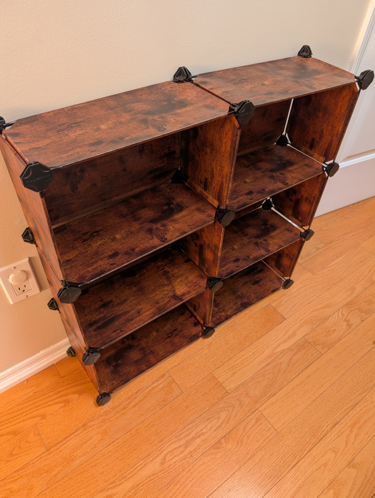 Brown Cube Storage Shelf - photo 3