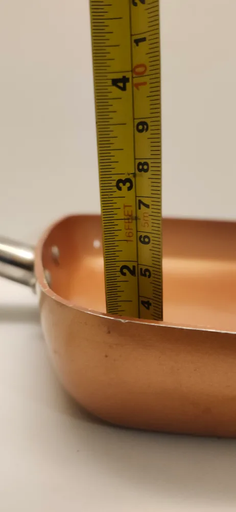 Copper Chef 9.5-in Square Frying Pan. Firm price image indicator(4)