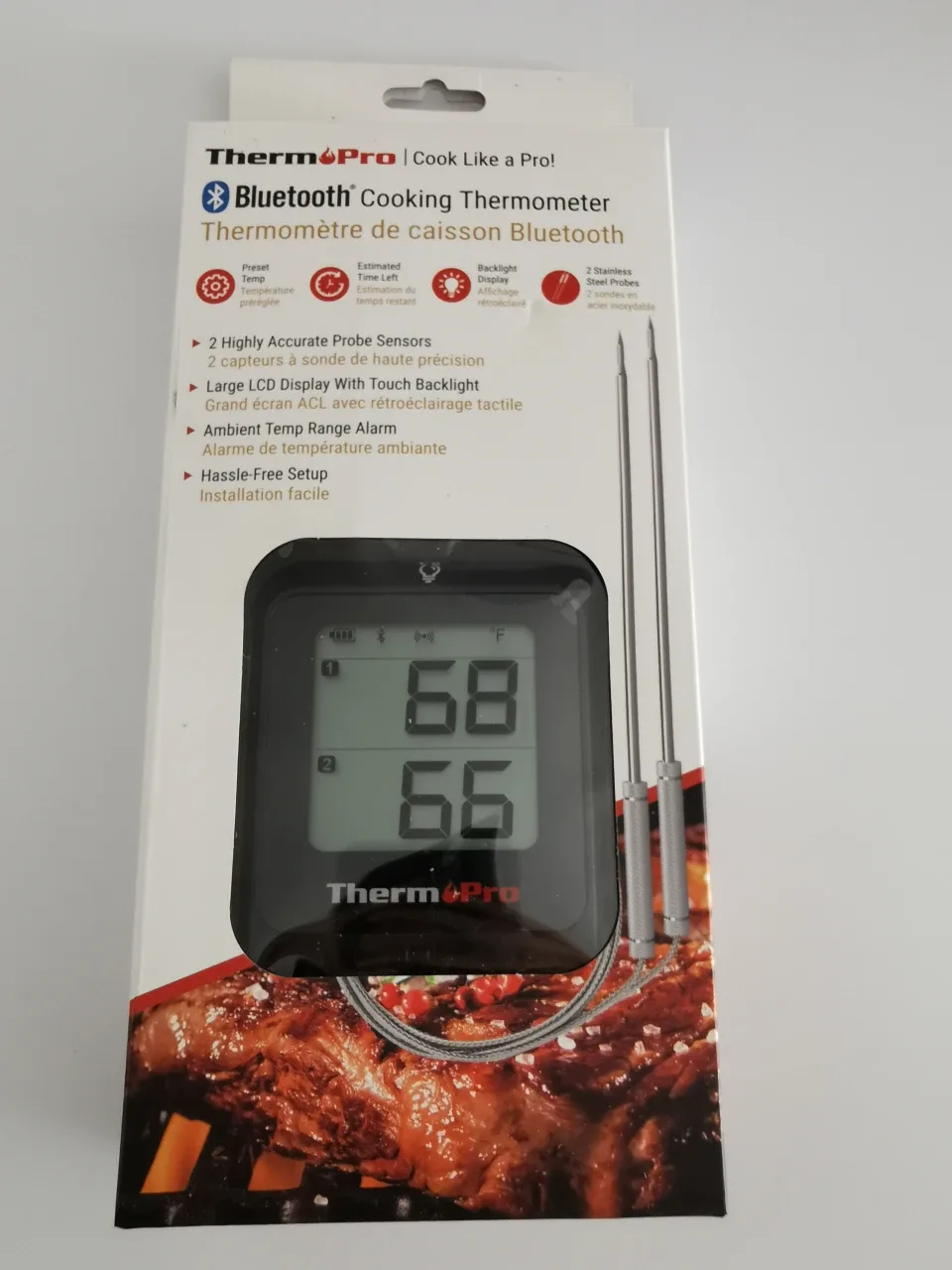 ThermoPro TP920W Bluetooth Cooking Thermometer - New! thumbnail