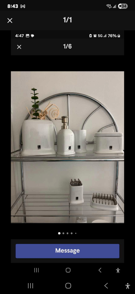 Umbra Bathroom Accessories Set - White
