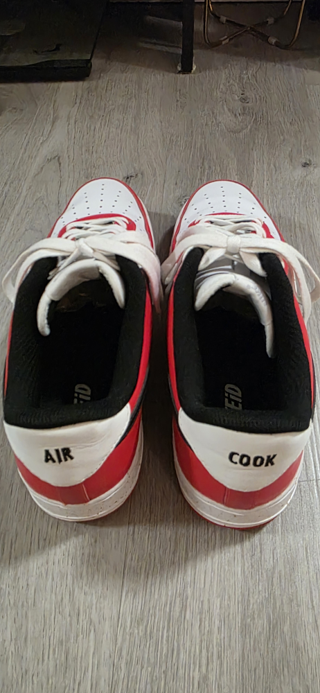 Nike Air Force 1 Red/White Sneakers - photo 5