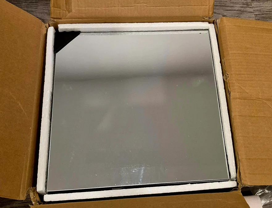 Set of 9 Square Frameless Mirror Tiles - 12x12 in image indicator(2)