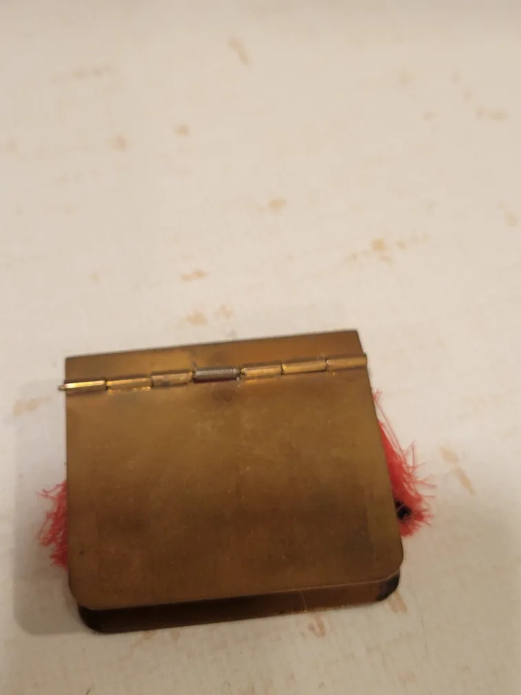 Rare.Vintage Mid Century Brass Pocket Lint Brush image indicator(2)