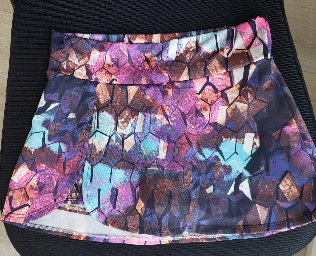 Athletic Skort - Geometric Print
