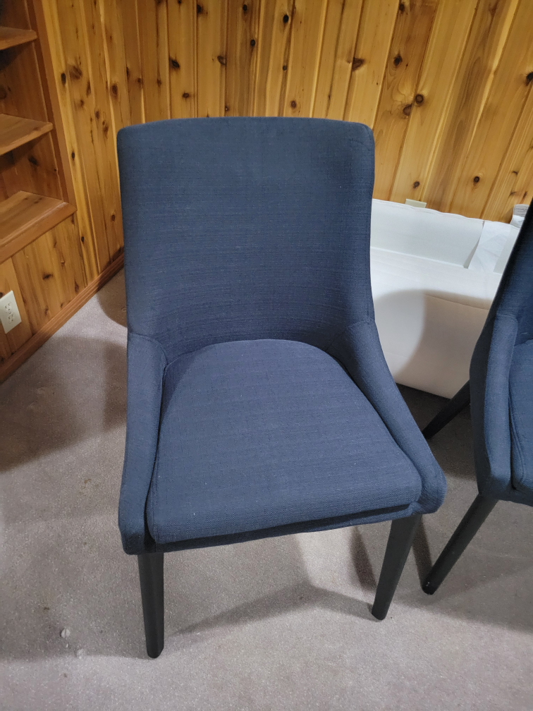 Set of 4 Dark Blue Dining Chairs - photo 3