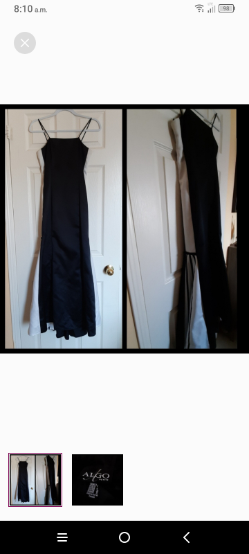 Algo Petite Black Dress size 2/4