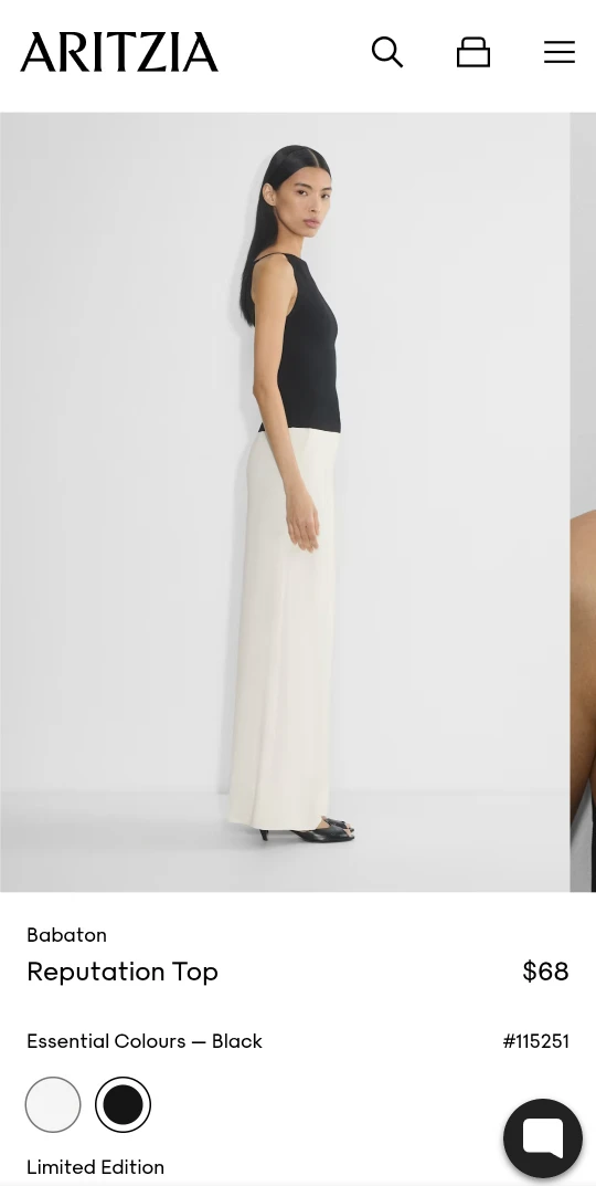Aritzia Babaton Reputation Top w/ Tags: Size XS - photo 4