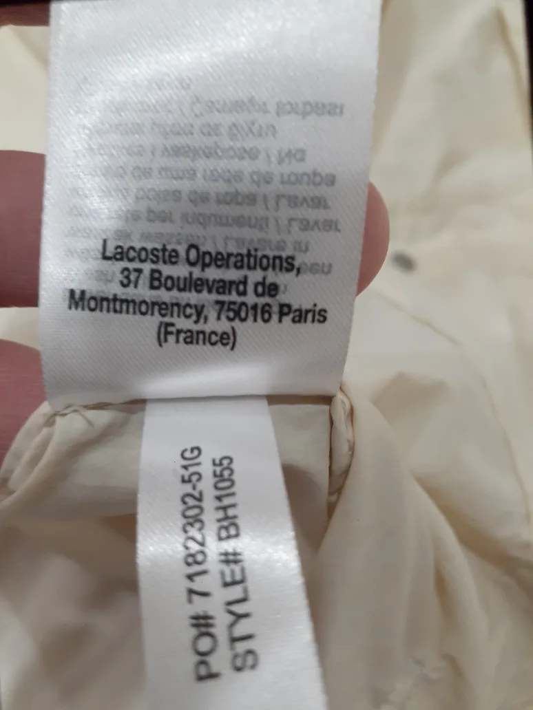 Lacoste Jacket - Size XL - Beige image indicator(8)