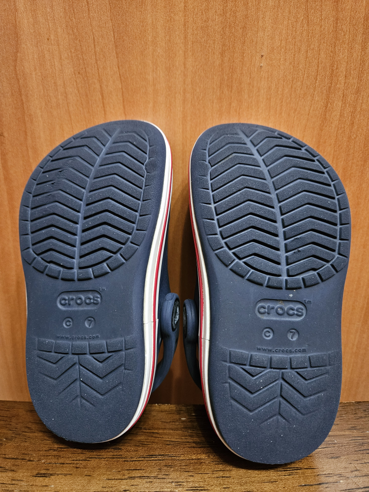 Crocs C7 Kids Navy Blue Clogs - photo 2