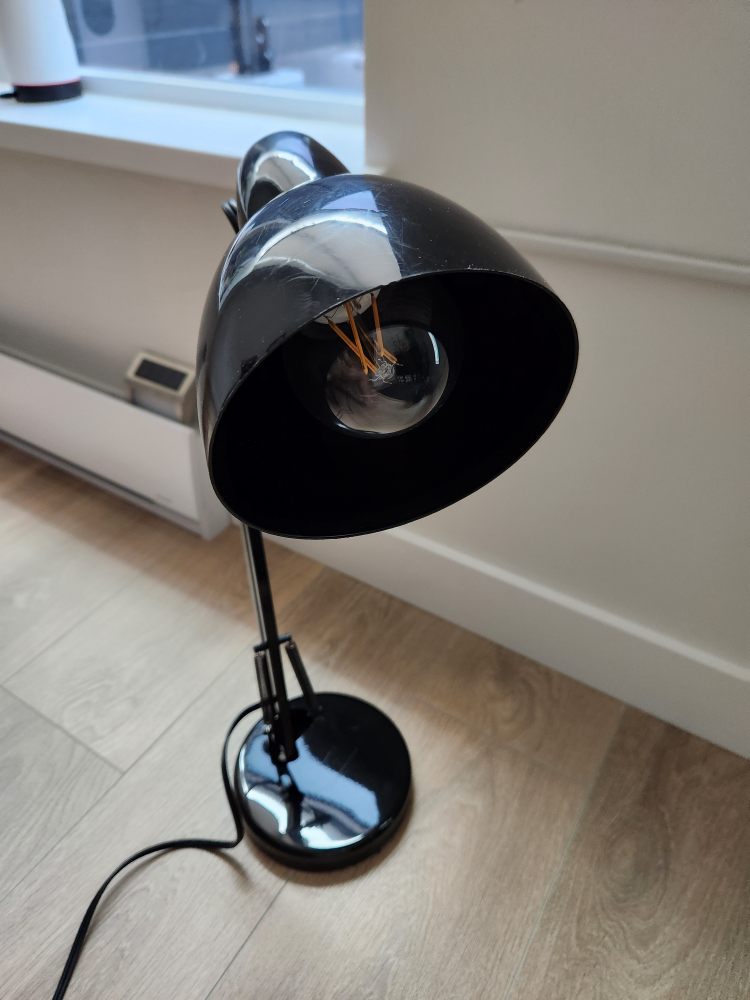 Retro Looking Black Adjustable Desk Lamp with LED light Bulb - photo 4