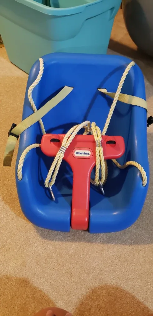 Little Tikes Blue & Red Baby Swing